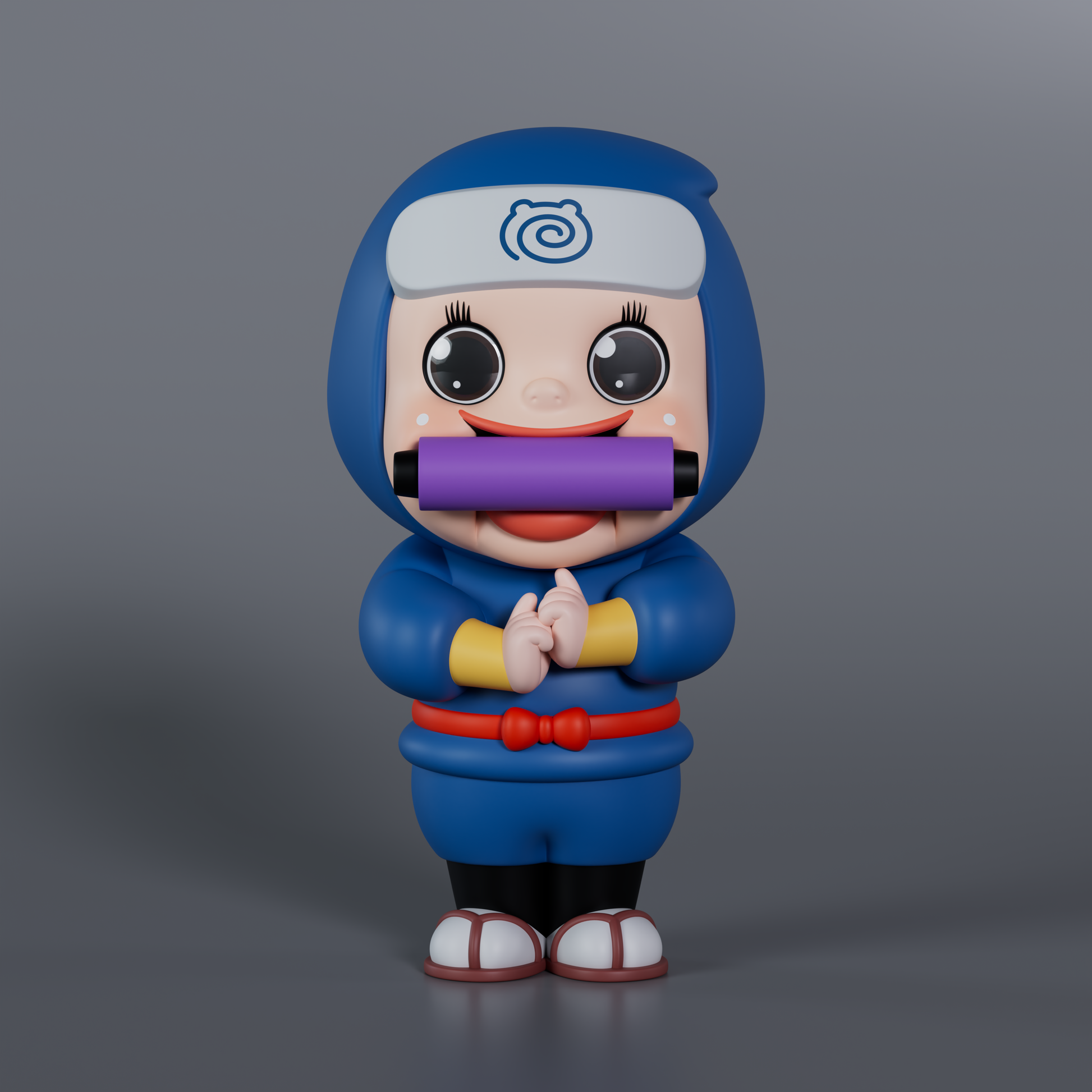 Soap Studio Sho-Chan Ninja Figure (Blue Version) - image 1