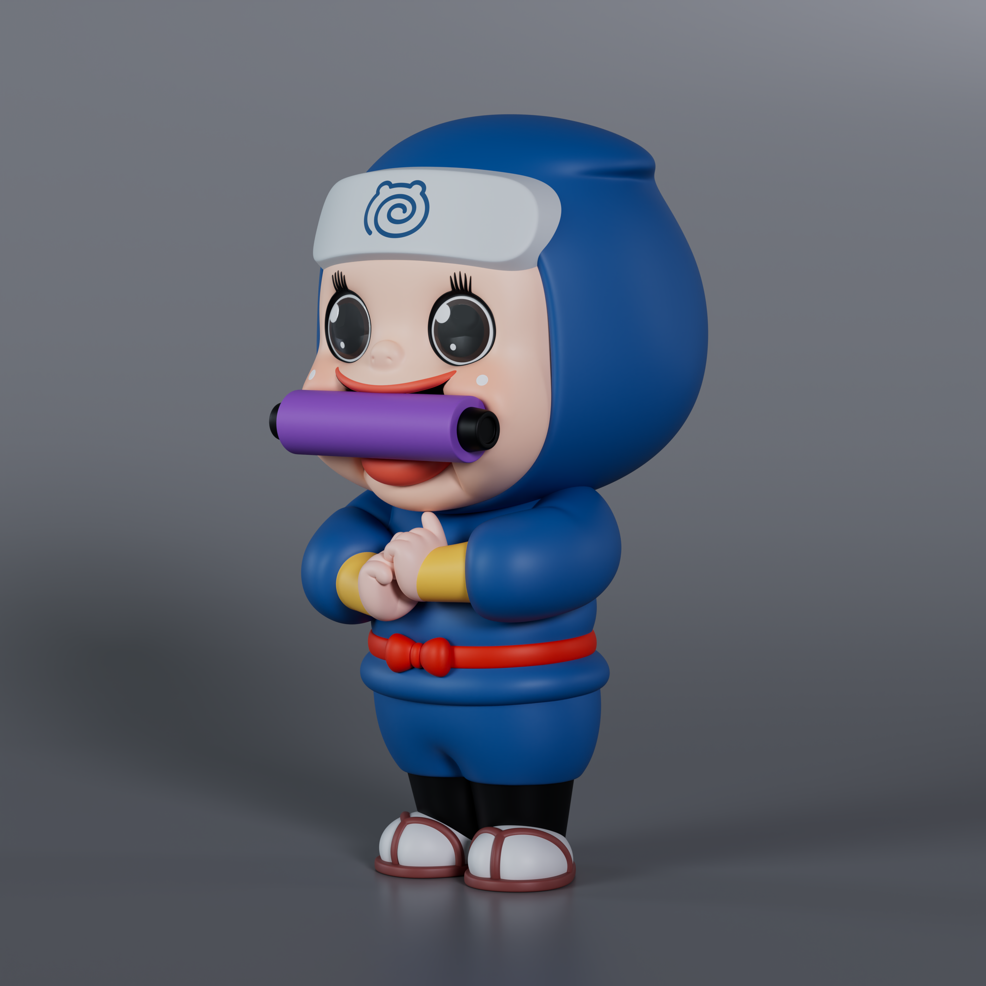 Soap Studio Sho-Chan Ninja Figure (Blue Version) - image 2
