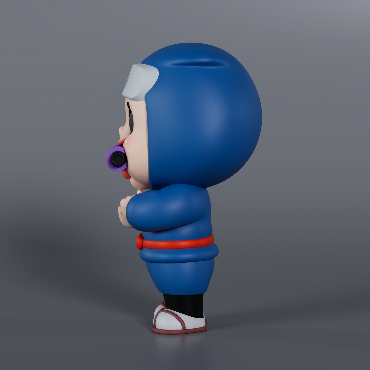 Soap Studio Sho-Chan Ninja Figure (Blue Version) - image 3