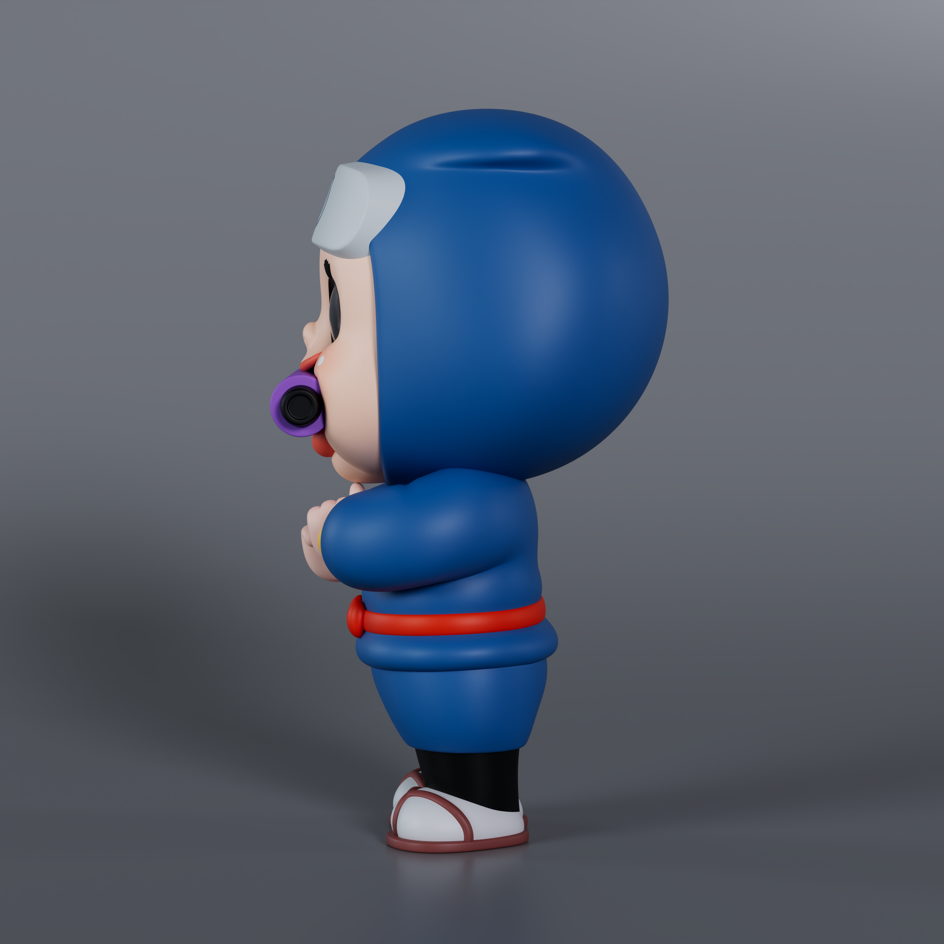 Soap Studio Sho-Chan Ninja Figure (Blue Version) - image 3