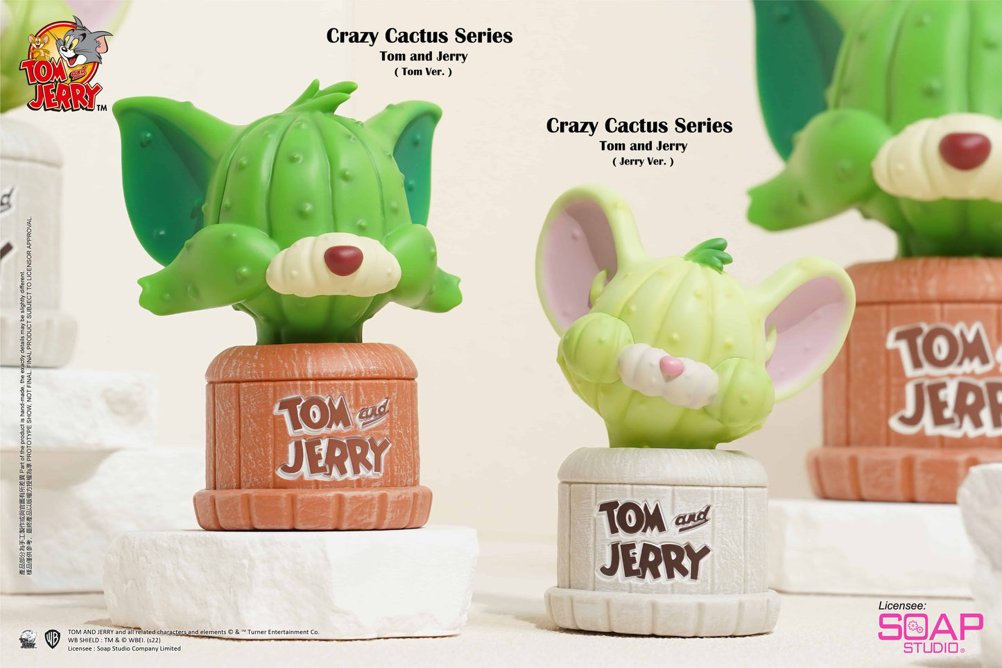 Soap Studio Tom and Jerry Tom Crazy Cactus Figure Ornament - image 1