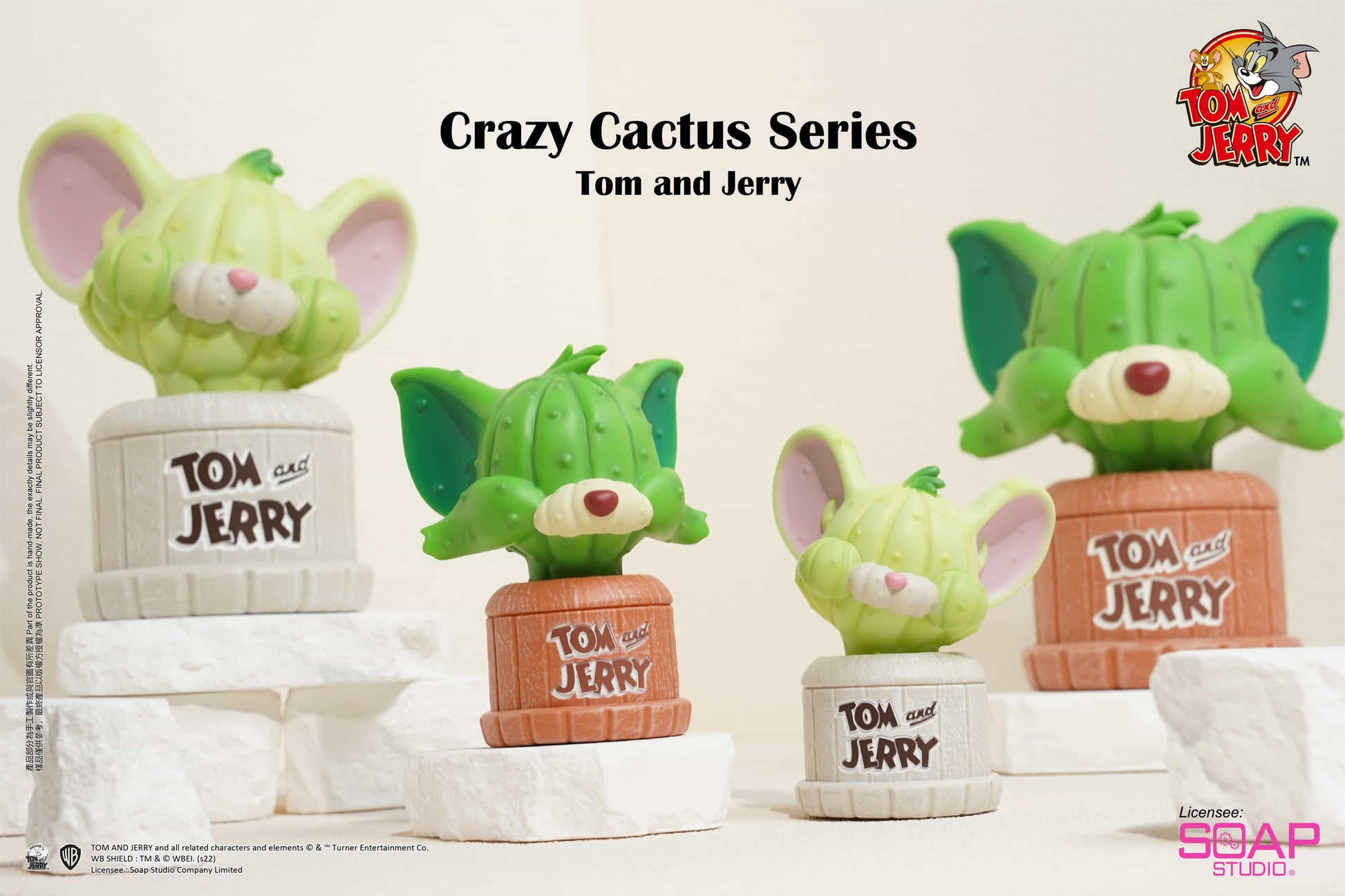 Soap Studio Tom and Jerry Tom Crazy Cactus Figure Ornament - image 3