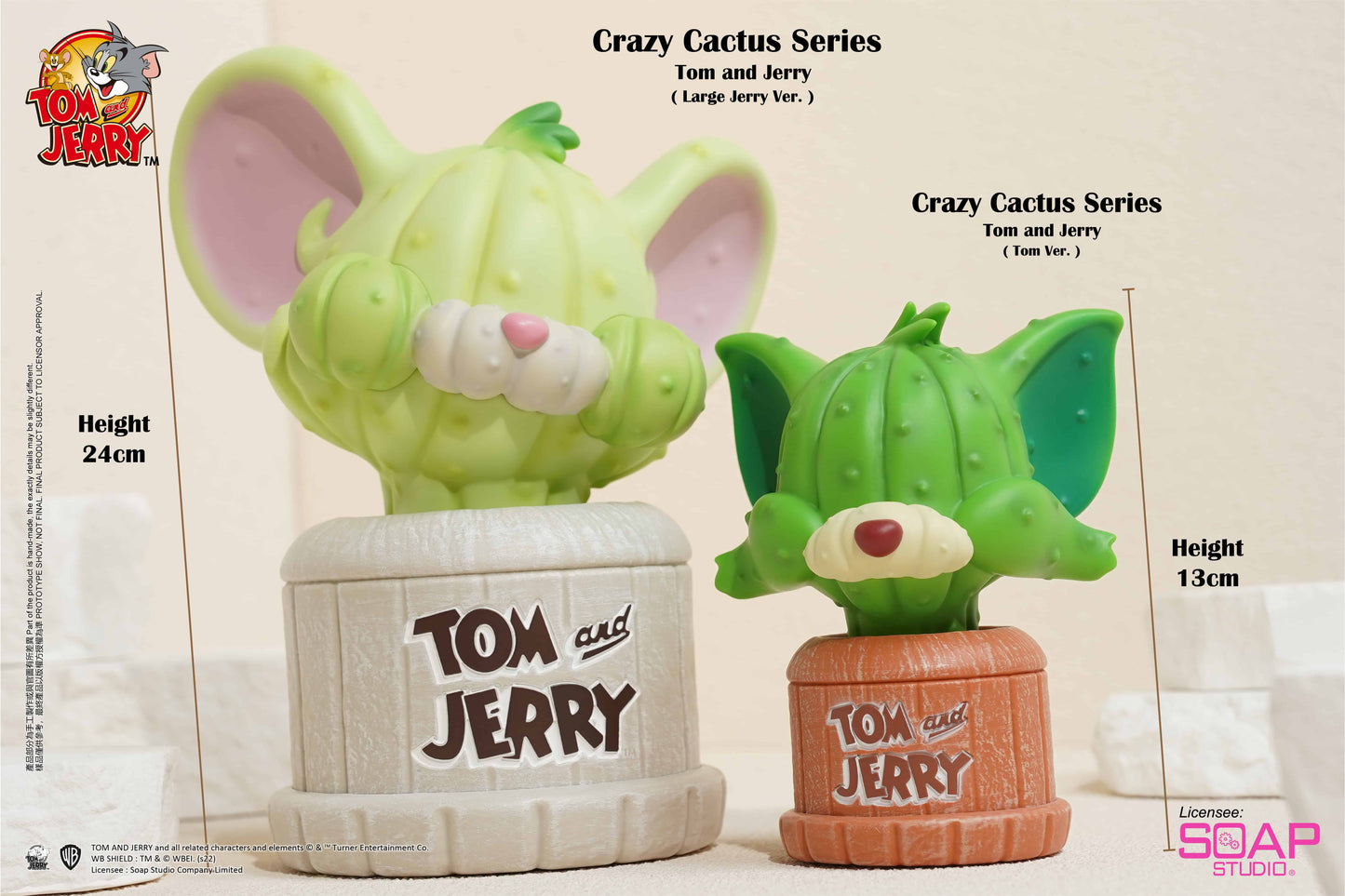 Soap Studio Tom and Jerry Tom Crazy Cactus Figure Ornament - image 4