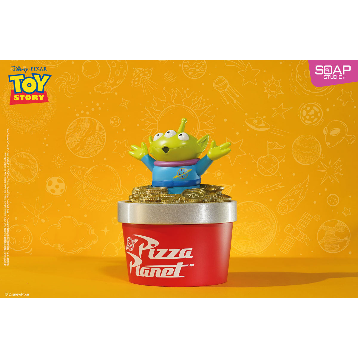 Alien Gold Coin Treasure Hunter Party Ornament (Trinket Box) - image 5