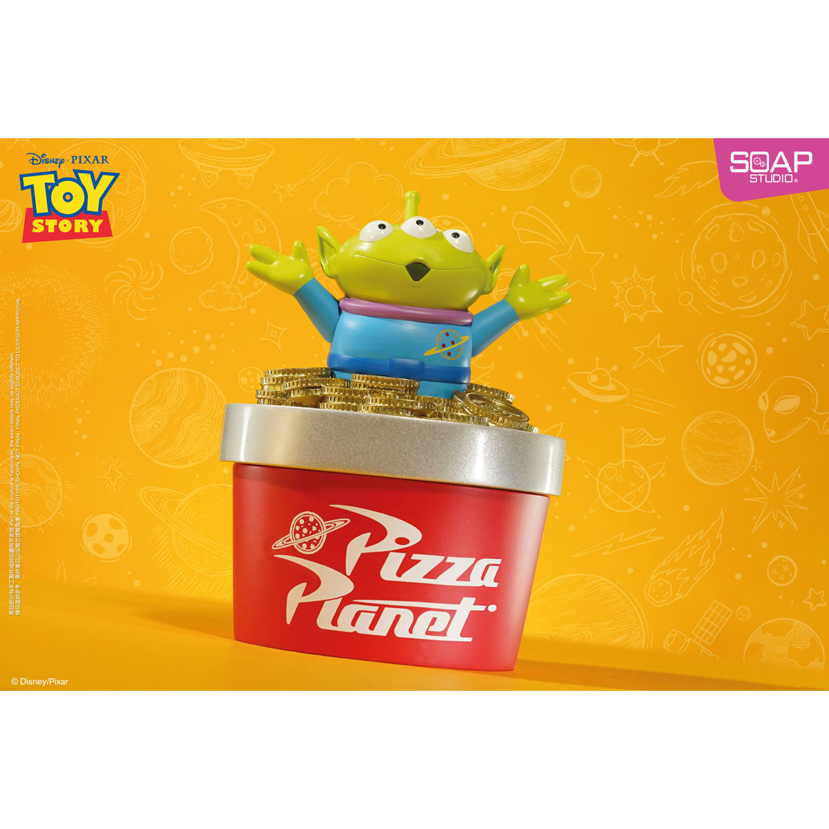 Alien Gold Coin Treasure Hunter Party Ornament (Trinket Box) - image 6