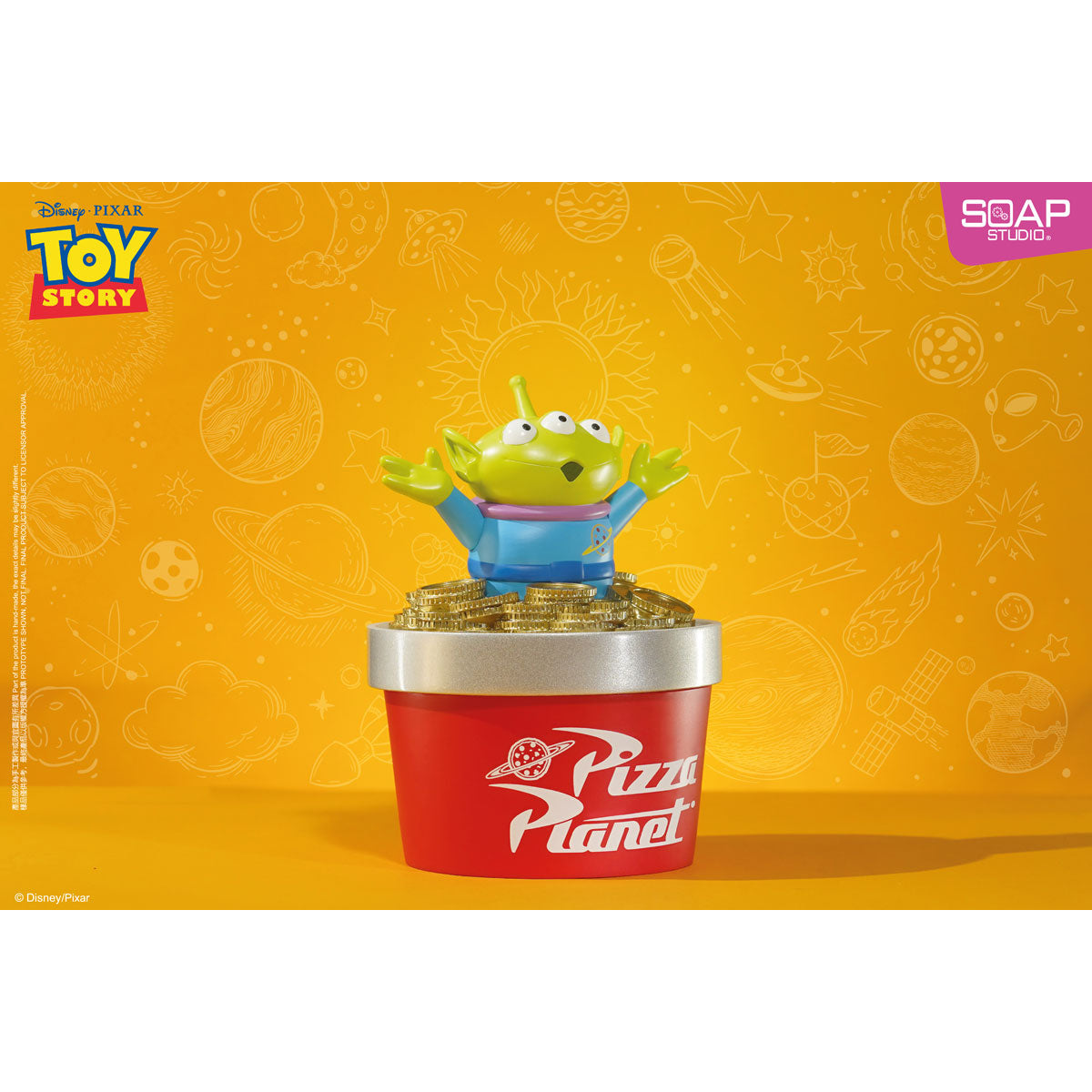 Alien Gold Coin Treasure Hunter Party Ornament (Trinket Box) - image 7