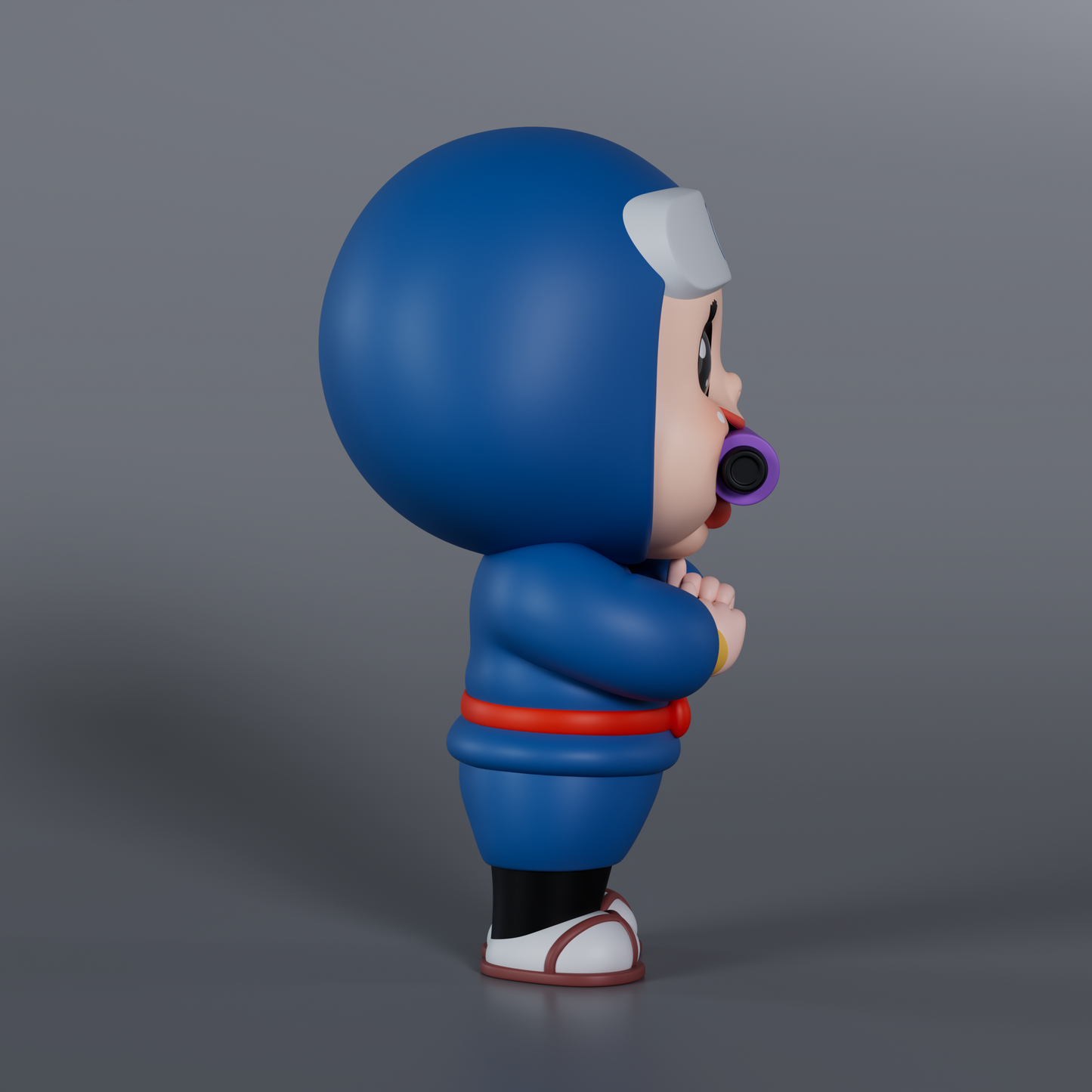 Soap Studio Sho-Chan Ninja Figure (Blue Version) - image 7