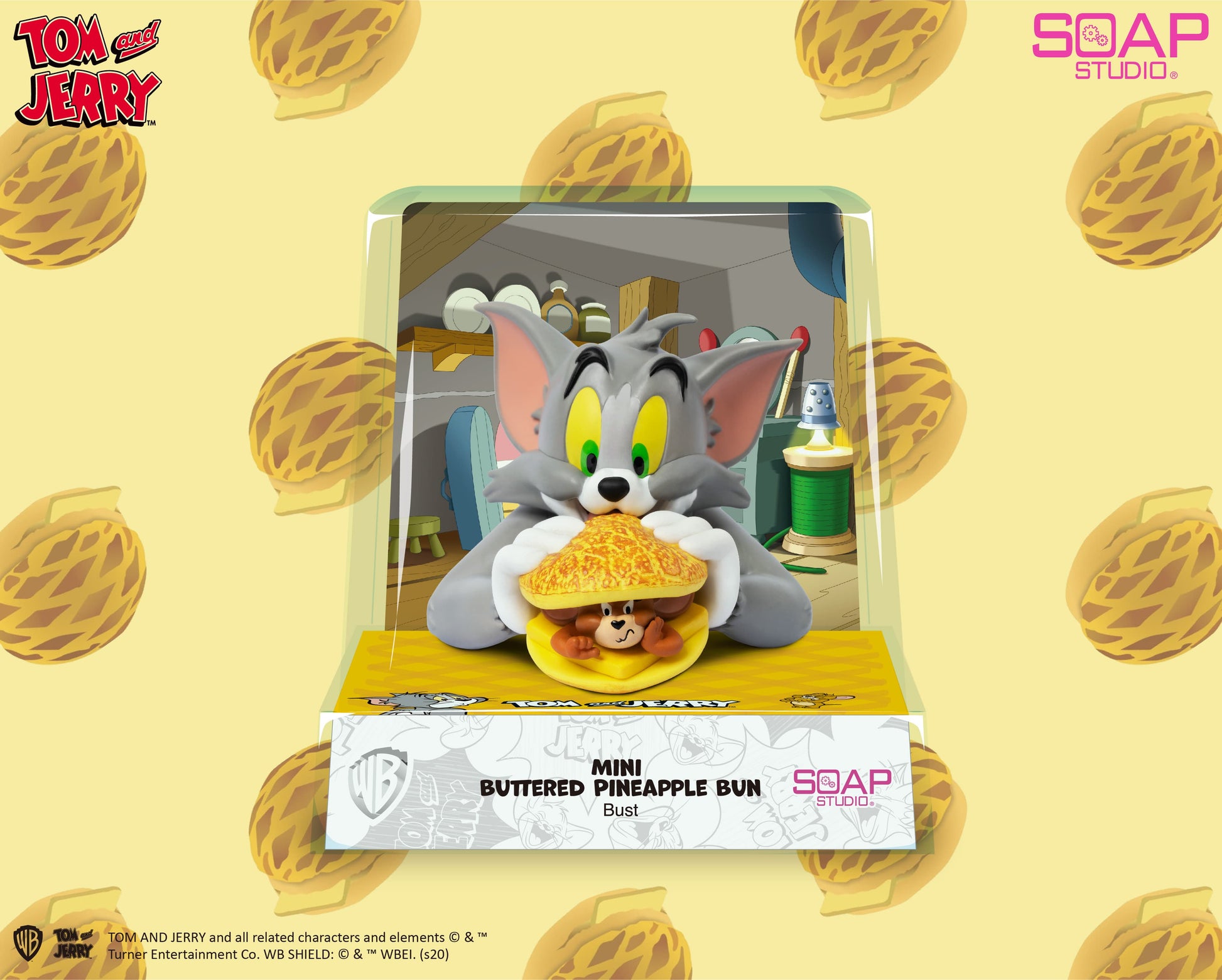 Tom and Jerry Mini Pineapple Bun Bust Figure - image 6
