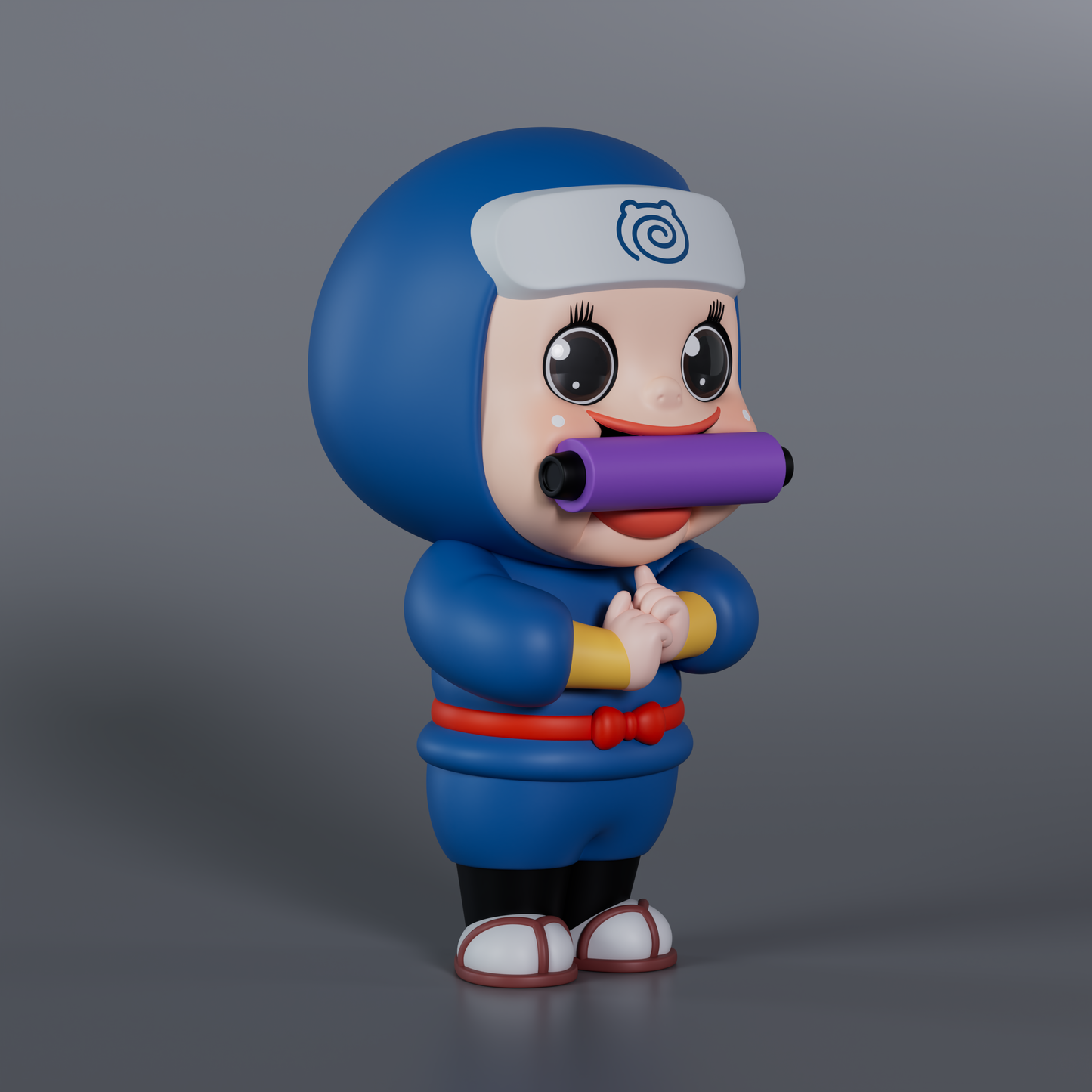 Soap Studio Sho-Chan Ninja Figure (Blue Version) - image 8