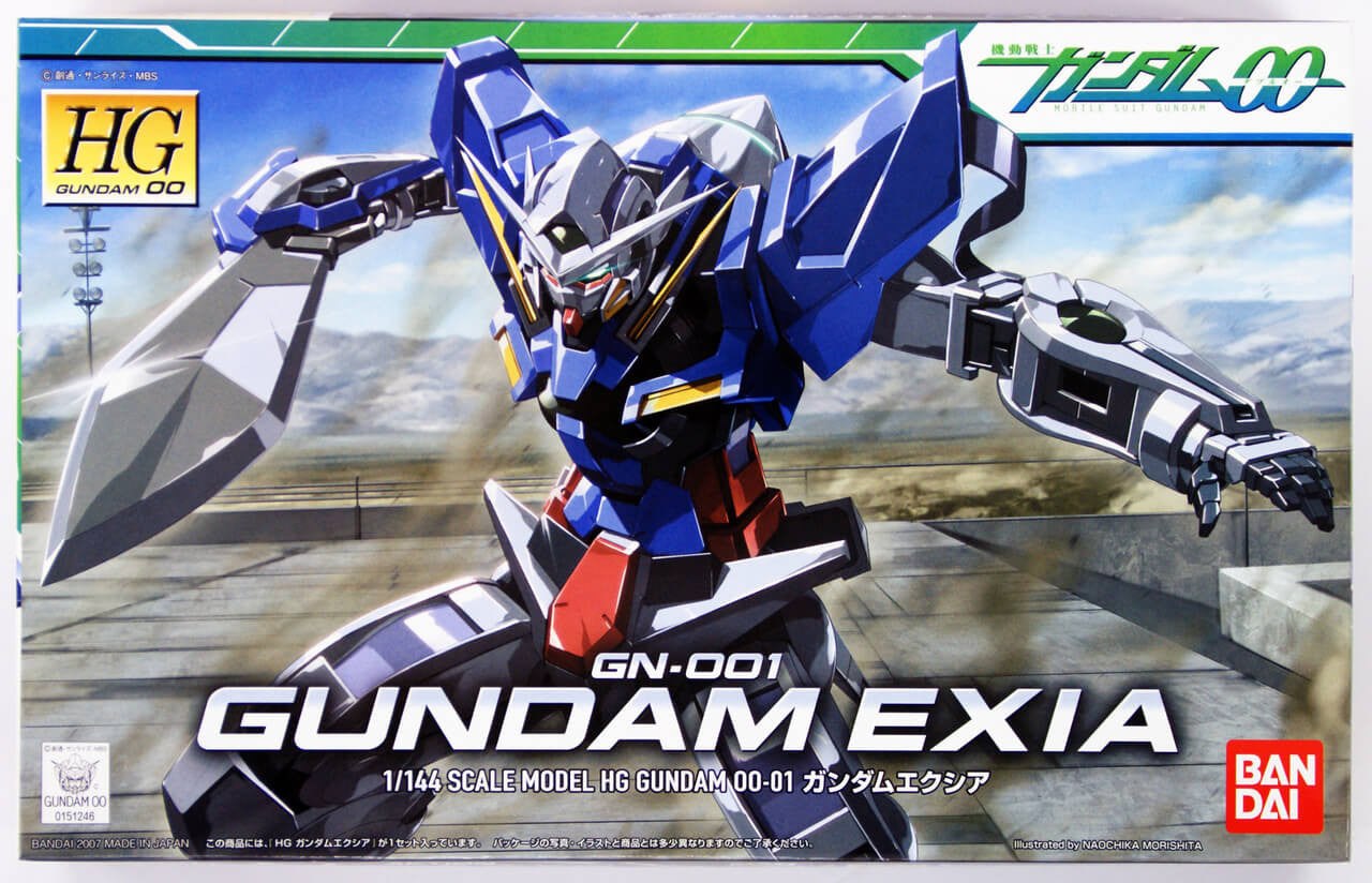 Bandai Hobby Gundam 00 Gundam EXIA HG 1/144 Model Kit official product image
