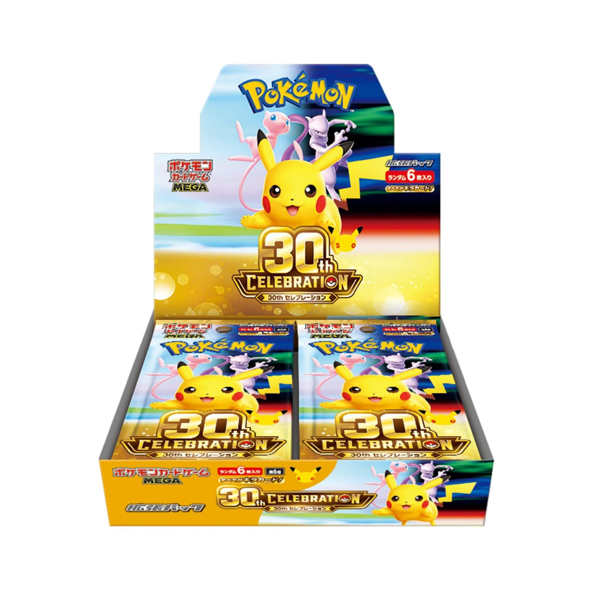 Pokémon TCG MEGA 30th Celebration M6a Japanese booster box containing 20 packs