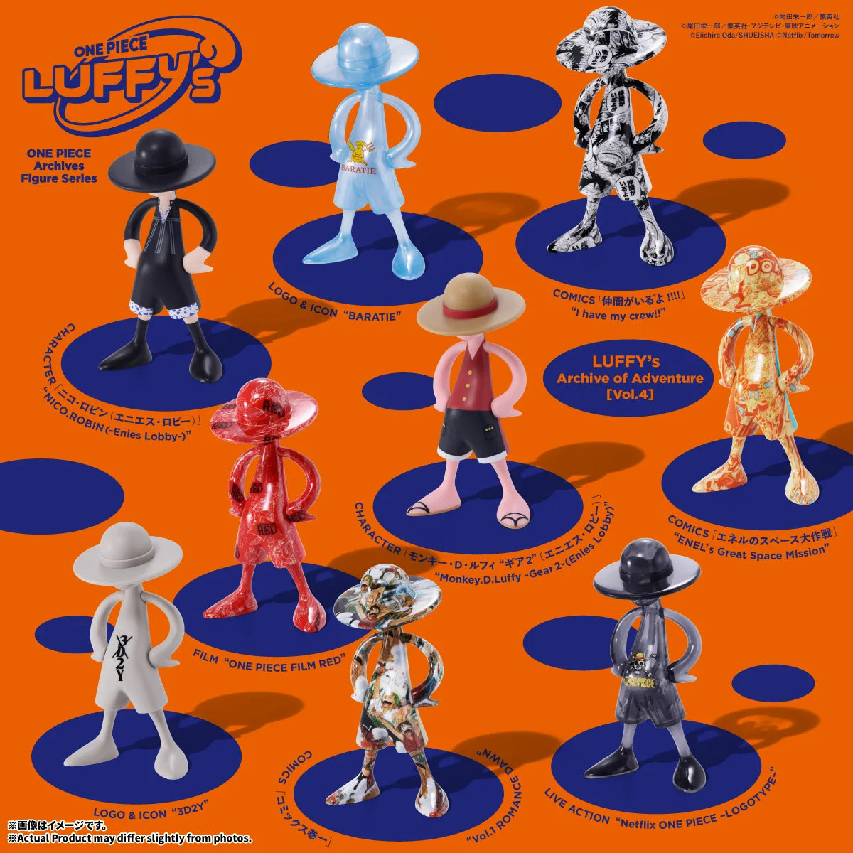 Bandai One Piece LUFFY's Archive of Adventure Vol. 4 Blind Box
