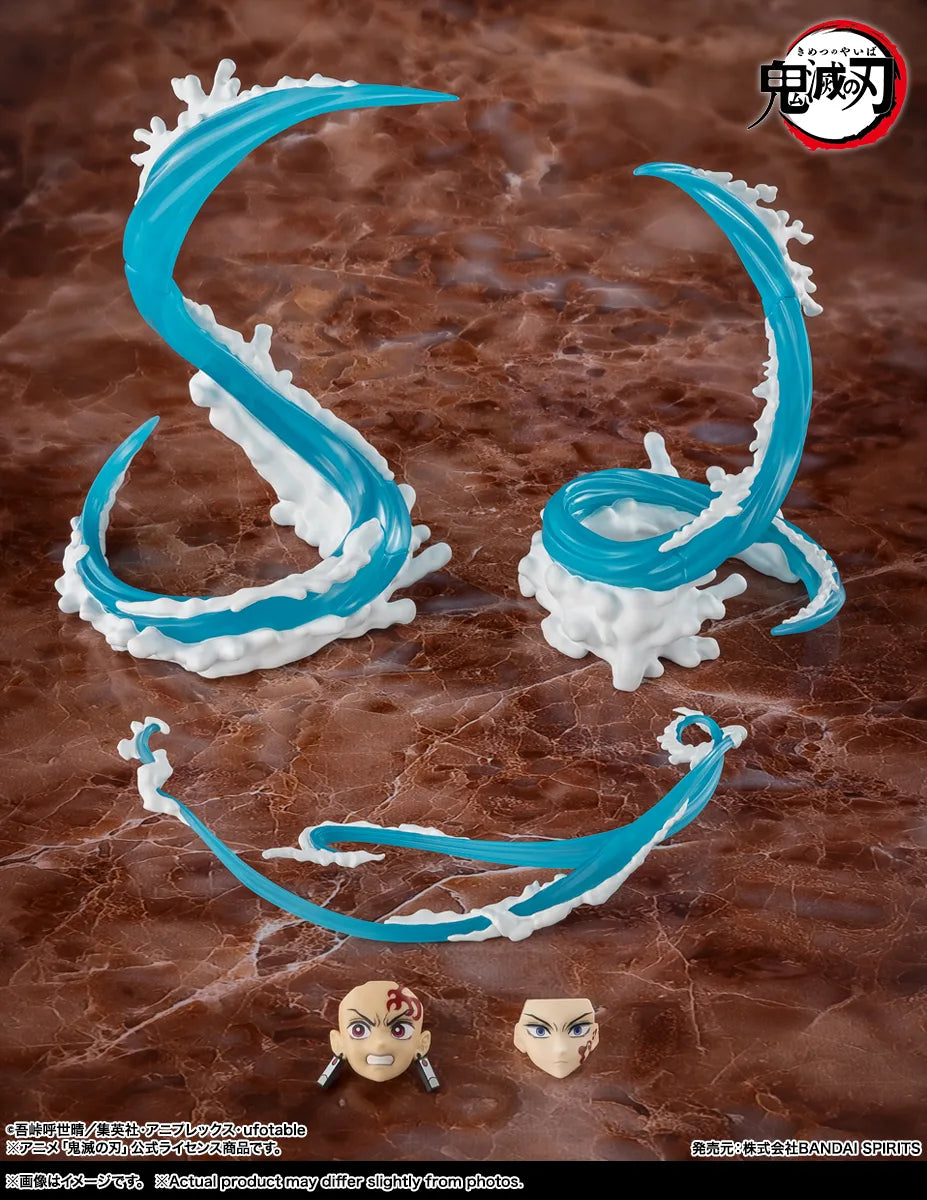 S.H.Figuarts Tanjiro & Giyu Water Breathing Effect Parts Set - official product view 1 - figures sold separately