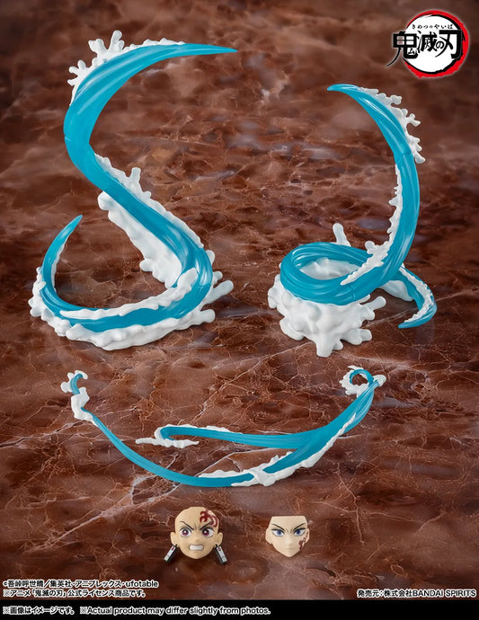 S.H.Figuarts Tanjiro & Giyu Water Breathing Effect Parts Set - official product view 1 - figures sold separately