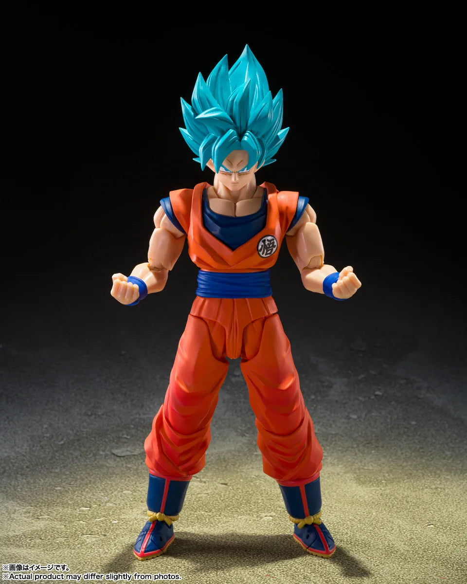 Bandai S.H.Figuarts SSGSS Goku Blue Power Transcending Limits - official Bandai product image