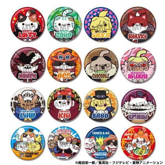 MEGA CAT PROJECT One Piece Nyan Piece Nyan! Can Badge Collec official product image